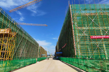 怀宁县农产品精深加工园区暨产城一体化建设项目（一期）施工进行中